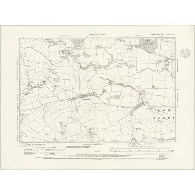 1923 Map of Cumberland XXXVI.SE, 1936 Print