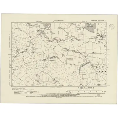 1923 Map of Cumberland XXXVI.SE, 1946 Print