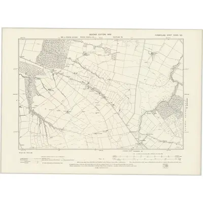 1899 Map of Cumberland XXXVII.NE, 1900 Print