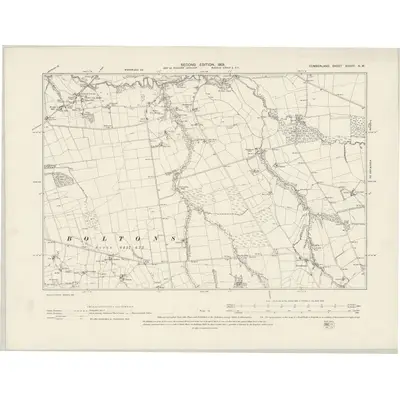 1899 Map of Cumberland XXXVII.NW, 1901 Print