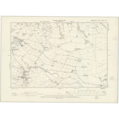 1899 Map of Cumberland XXXVII.SW, 1901 Print