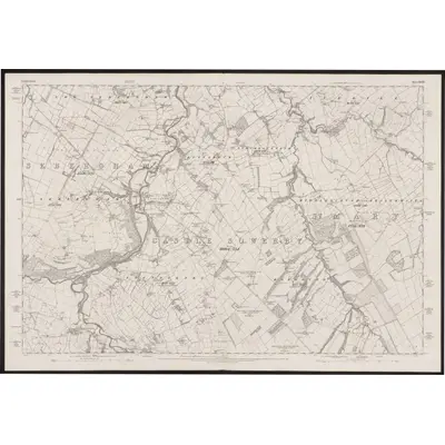 1861 Map of Cumberland XXXVIII, 1868 Print