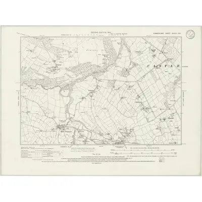 1899 Map of Cumberland XXXVIII.SW, 1935 Print