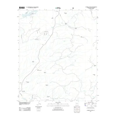 2012 Map of Cumero Canyon, 2012 Print
