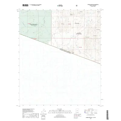 2018 Map of Cumero Mountain, 2018 Print