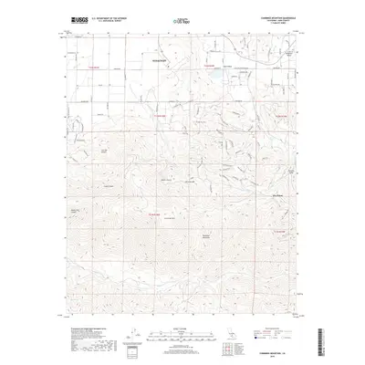 2018 Map of Cummings Mountain, 2018 Print