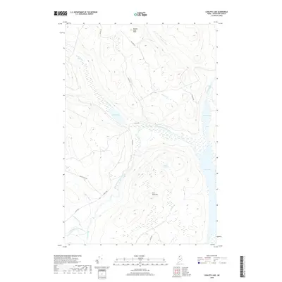 2018 Map of Cunliffe Lake, 2018 Print