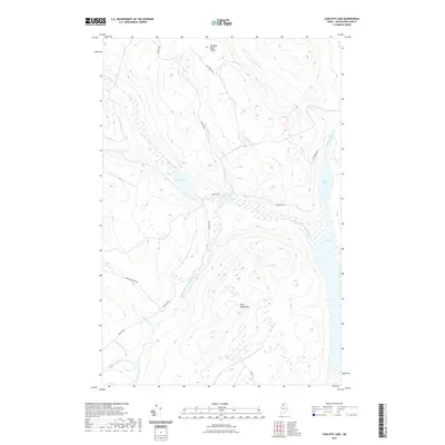 2021 Map of Cunliffe Lake, 2021 Print