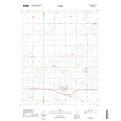2018 Map of Cunningham, 2018 Print