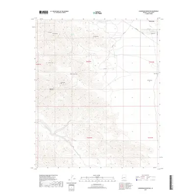 2018 Map of Cunningham Mountain, 2018 Print