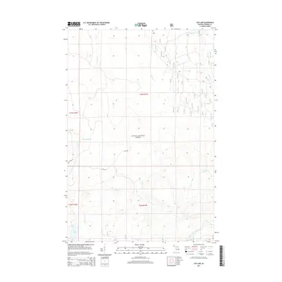 2014 Map of Cup Lake, 2014 Print