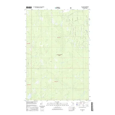 2017 Map of Cup Lake, 2017 Print