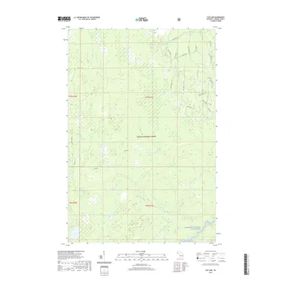 2019 Map of Cup Lake, 2019 Print