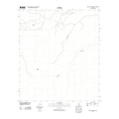 2010 Map of Cupola Mountain, 2010 Print