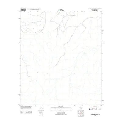 2013 Map of Cupola Mountain, 2013 Print
