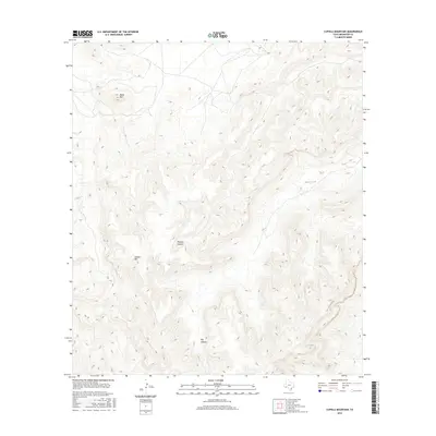 2016 Map of Cupola Mountain, 2016 Print