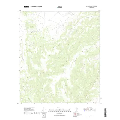 2019 Map of Cupola Mountain, 2019 Print