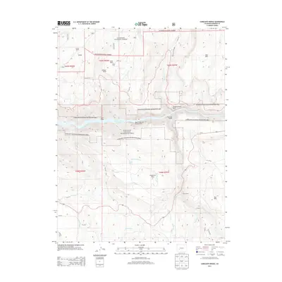 2013 Map of Curecanti Needle, 2013 Print