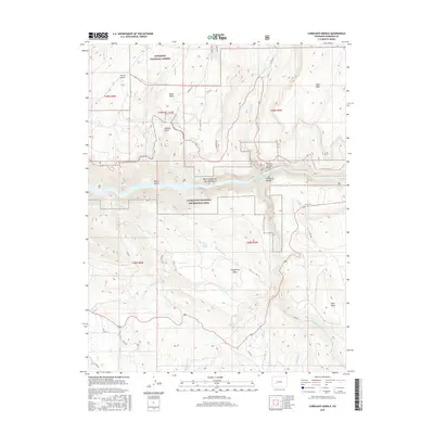 2016 Map of Curecanti Needle, 2016 Print