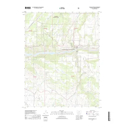 2019 Map of Curecanti Needle, 2019 Print