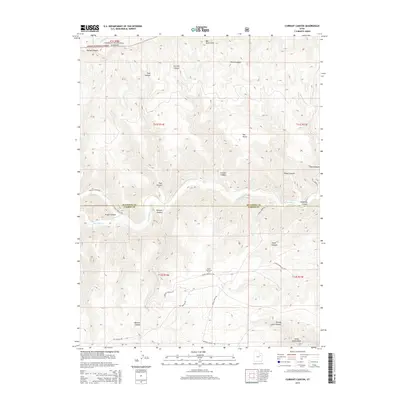 2014 Map of Currant Canyon, 2014 Print
