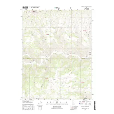 2017 Map of Currant Canyon, 2017 Print