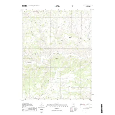 2020 Map of Currant Canyon, 2020 Print