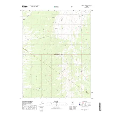 2018 Map of Currant Mountain, 2018 Print