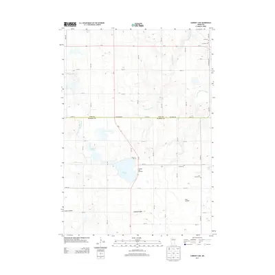 2013 Map of Current Lake, 2013 Print