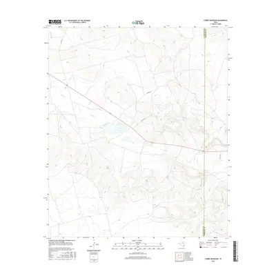 2016 Map of Currie Reservoir, 2016 Print