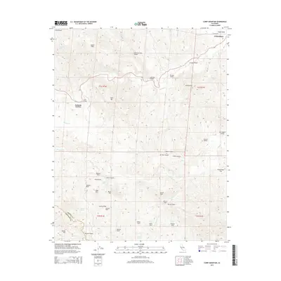 2015 Map of Curry Mountain, 2015 Print
