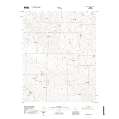 2018 Map of Curry Mountain, 2018 Print