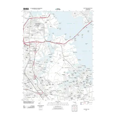 2011 Map of Curtis Bay, 2011 Print