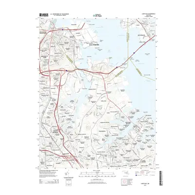 2014 Map of Curtis Bay, 2014 Print