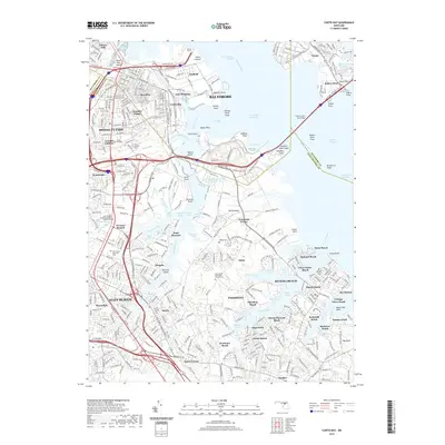 2019 Map of Curtis Bay, 2019 Print