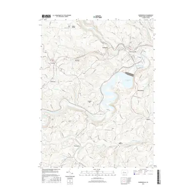 2016 Map of Curwensville, 2016 Print
