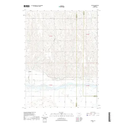 2017 Map of Cushing, 2017 Print