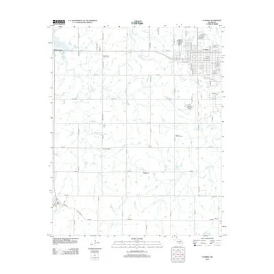 2012 Map of Cushing, 2012 Print