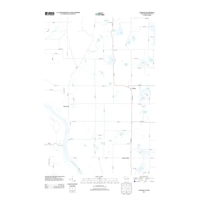 2013 Map of Cushing, 2013 Print