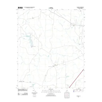 2011 Map of Cusseta, 2011 Print