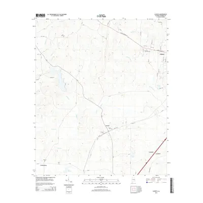 2014 Map of Cusseta, 2014 Print