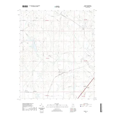 2020 Map of Cusseta, 2020 Print