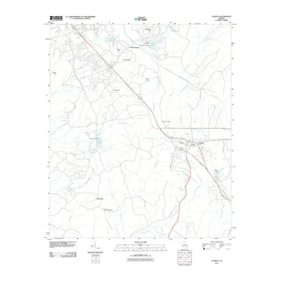 2011 Map of Cusseta, 2011 Print