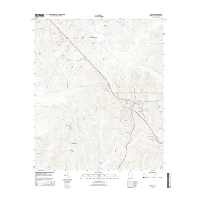 2014 Map of Cusseta, 2014 Print