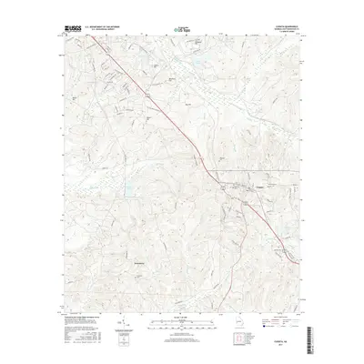 2017 Map of Cusseta, 2017 Print