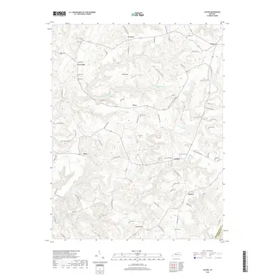 2019 Map of Custer, 2019 Print