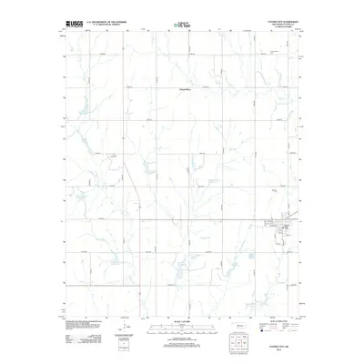 2012 Map of Custer City, 2012 Print