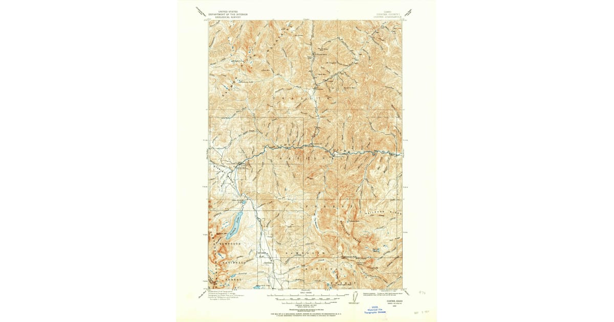 1910s Maps of Custer County, ID | Pastmaps