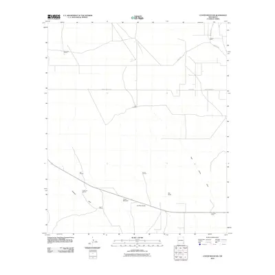 2010 Map of Custer Mountain, 2010 Print