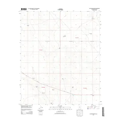 2013 Map of Custer Mountain, 2013 Print